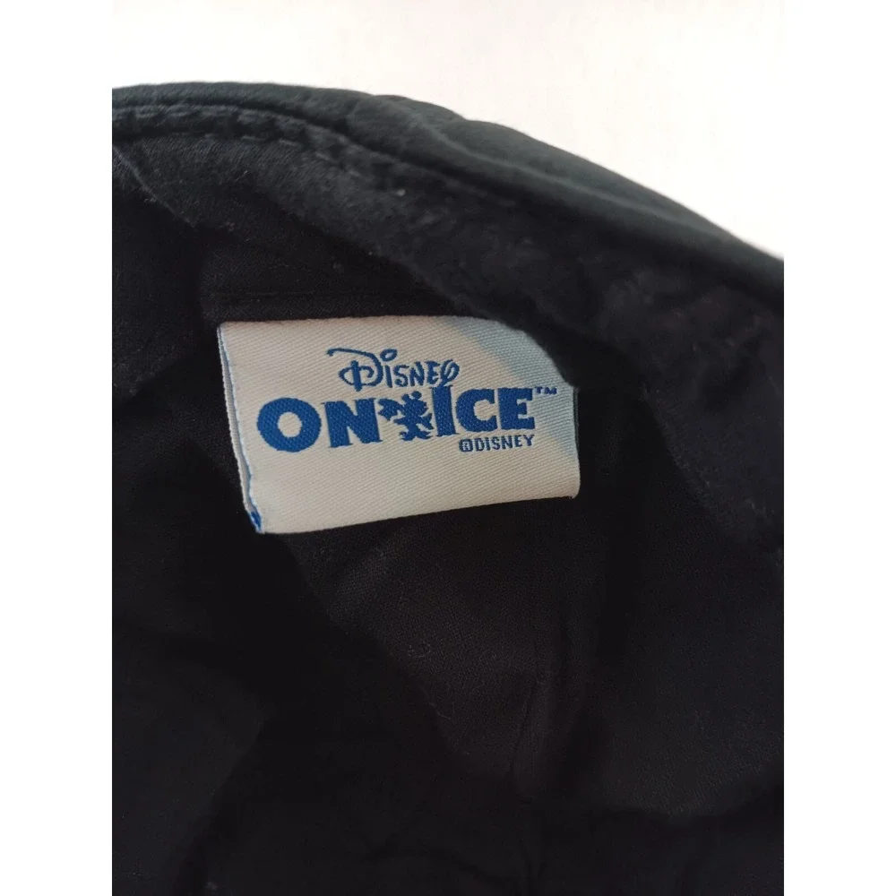 Disney on Ice Mickey Mouse Face Ears Hat Cap Junior Black Boys Baseball Hat